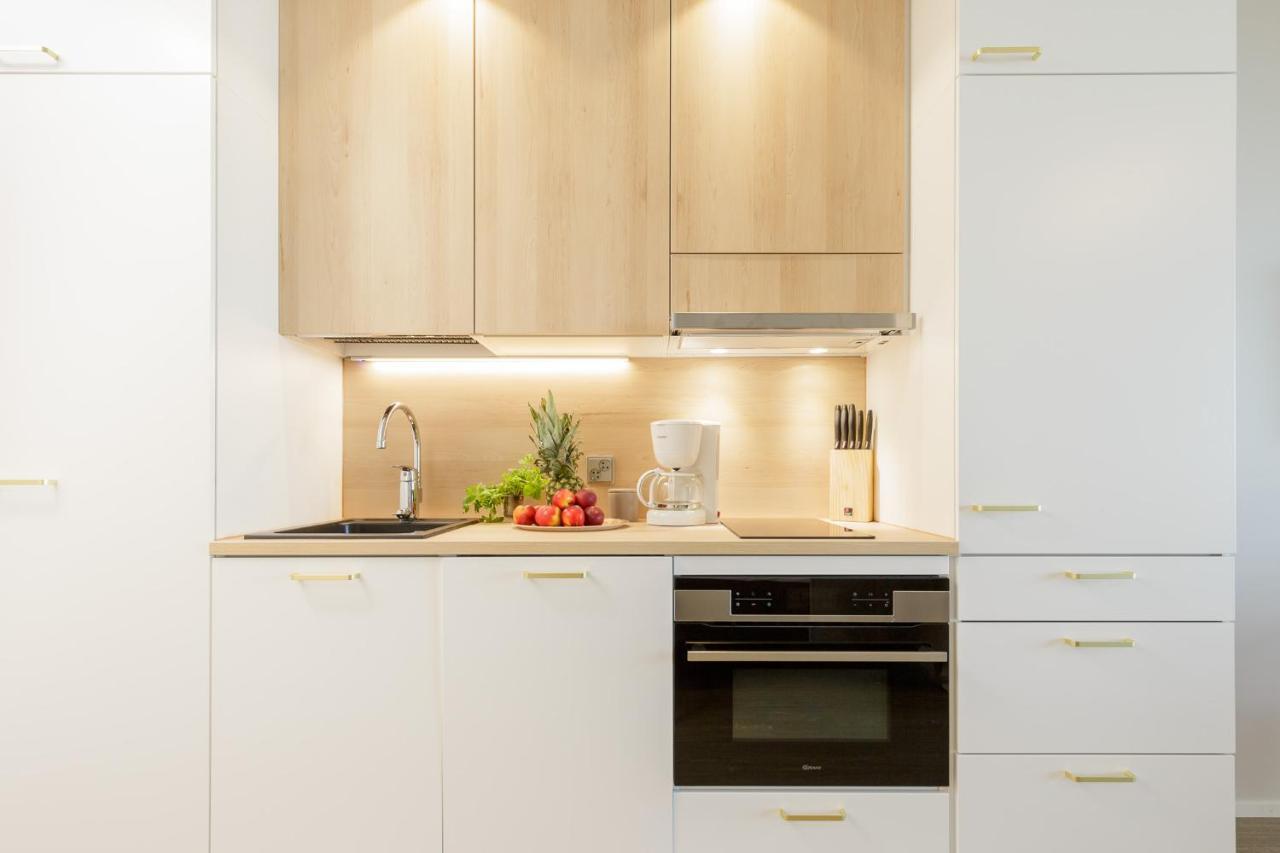 Marina Chalets Studios By Hiekka Booking - Sisaeltaeae Liinavaatteet Ja Loppusiivouksen Kalajoki Εξωτερικό φωτογραφία
